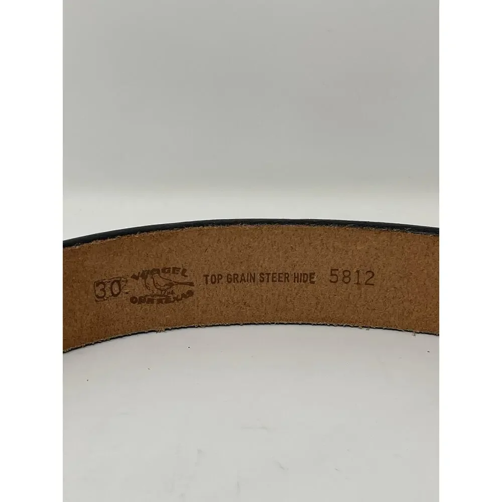 Vogel of Texas brand belt, made of top grain steer hide Size 30” Boys No Buckel